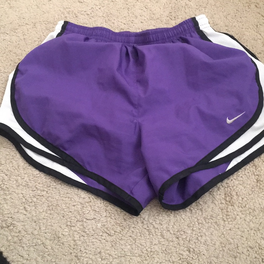 Purple Nike shorts